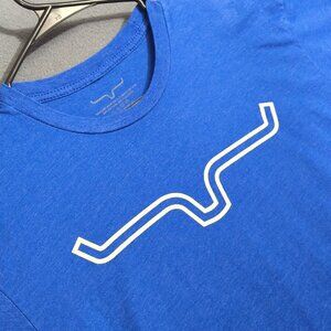 Kimes Ranch T-Shirt Men's M Blue Short Sleeve Logo Tee Western Cowboy Rodeo